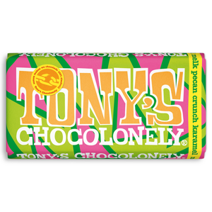 Tony's Chocolonely Mliečna čokoláda, sušienky, pekanové orechy a karamel 180 g